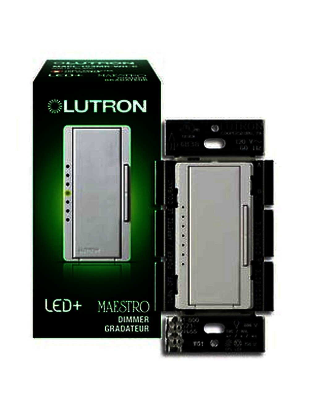 Lutron Maestro LED+ Dimmer Switch White